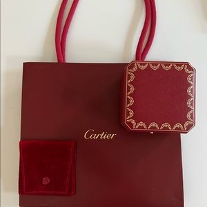 Cartier Love Ring - box, bag, velvet pouch (ring not incl)